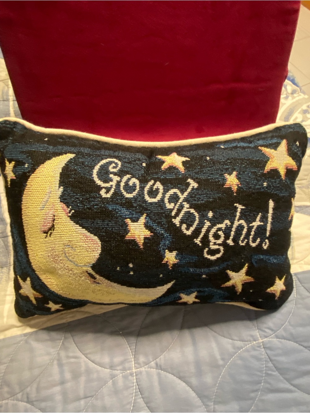 VINTAGE Celestial Graphic Print BACK-To-BACK Decorative TAPESTRY Throw Pillow